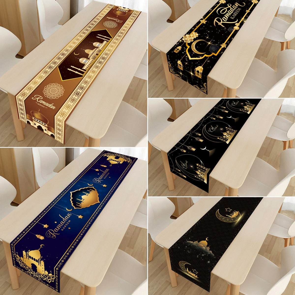 SPECIFICATIONSis_customized: NoOrigin: Mainland ChinaOccasion: Eid al-FitrMaterial: non-woven fabricsElectronic: NOCN: ZhejiangBrand Name: staraiseHome Tablecloth Ramadan Kareem Islamic Muslim Party Eid Al Adha Gifts 2023