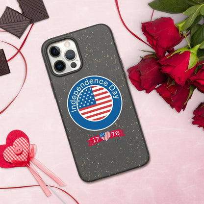 Bye-bye to scratches and bumps! The Speckled Case for iPhone® will guard your phone against falls and mishaps. Get it today and protect your phone in style

• ComponIndependence day USA Speckled Case