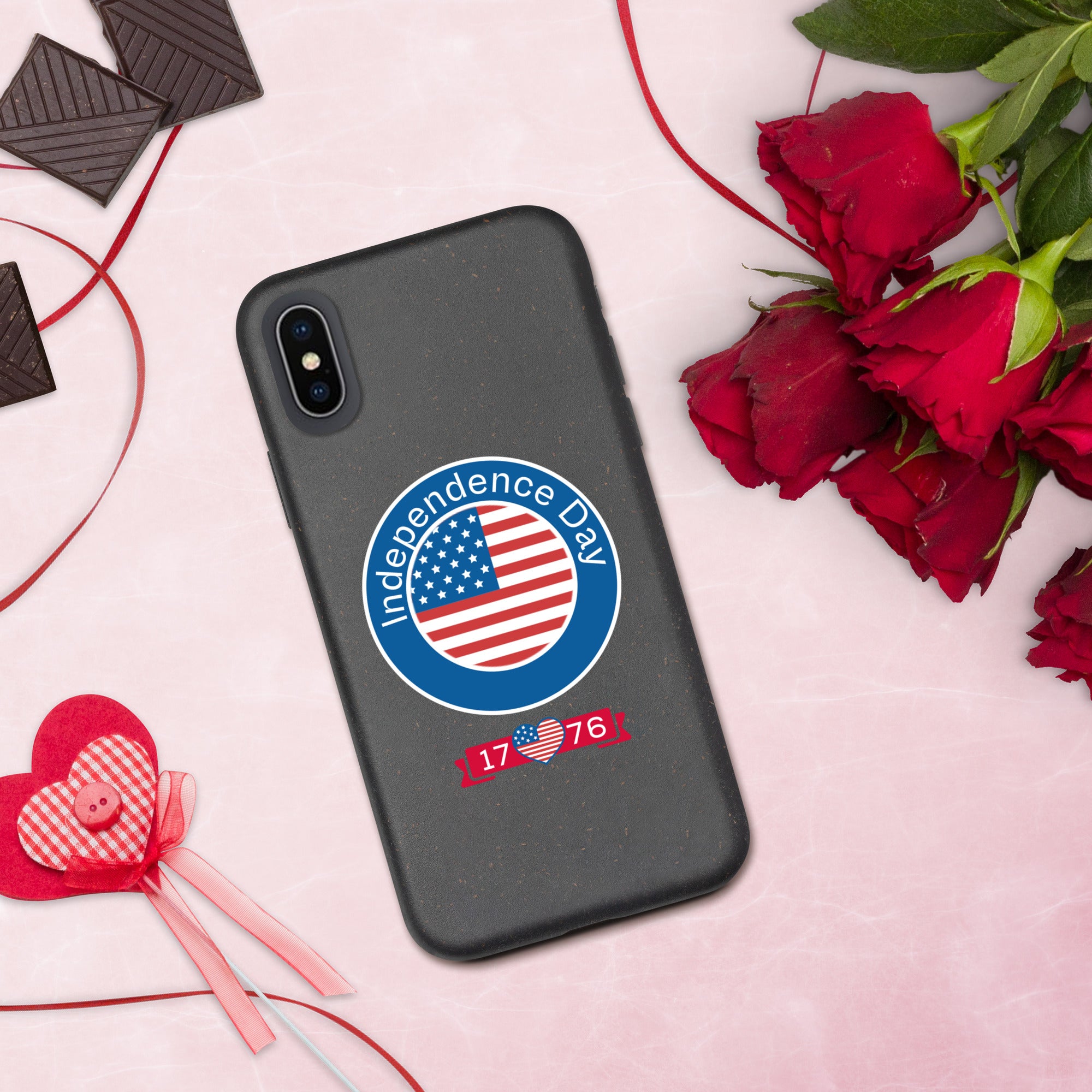 Bye-bye to scratches and bumps! The Speckled Case for iPhone® will guard your phone against falls and mishaps. Get it today and protect your phone in style

• ComponIndependence day USA Speckled Case