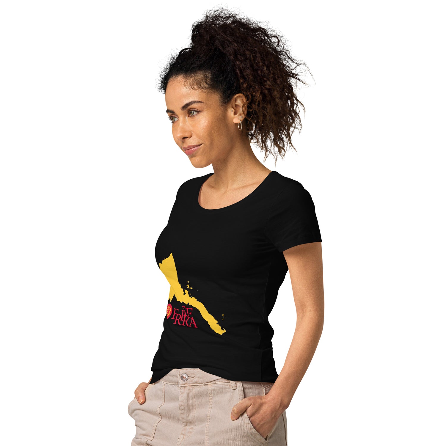 Comfortable, casual, and so soft—this women’s basic organic t-shirt will quickly become your go-to tee. Order your next eco-friendly essential and enjoy feeling cozyEritrea map Women’